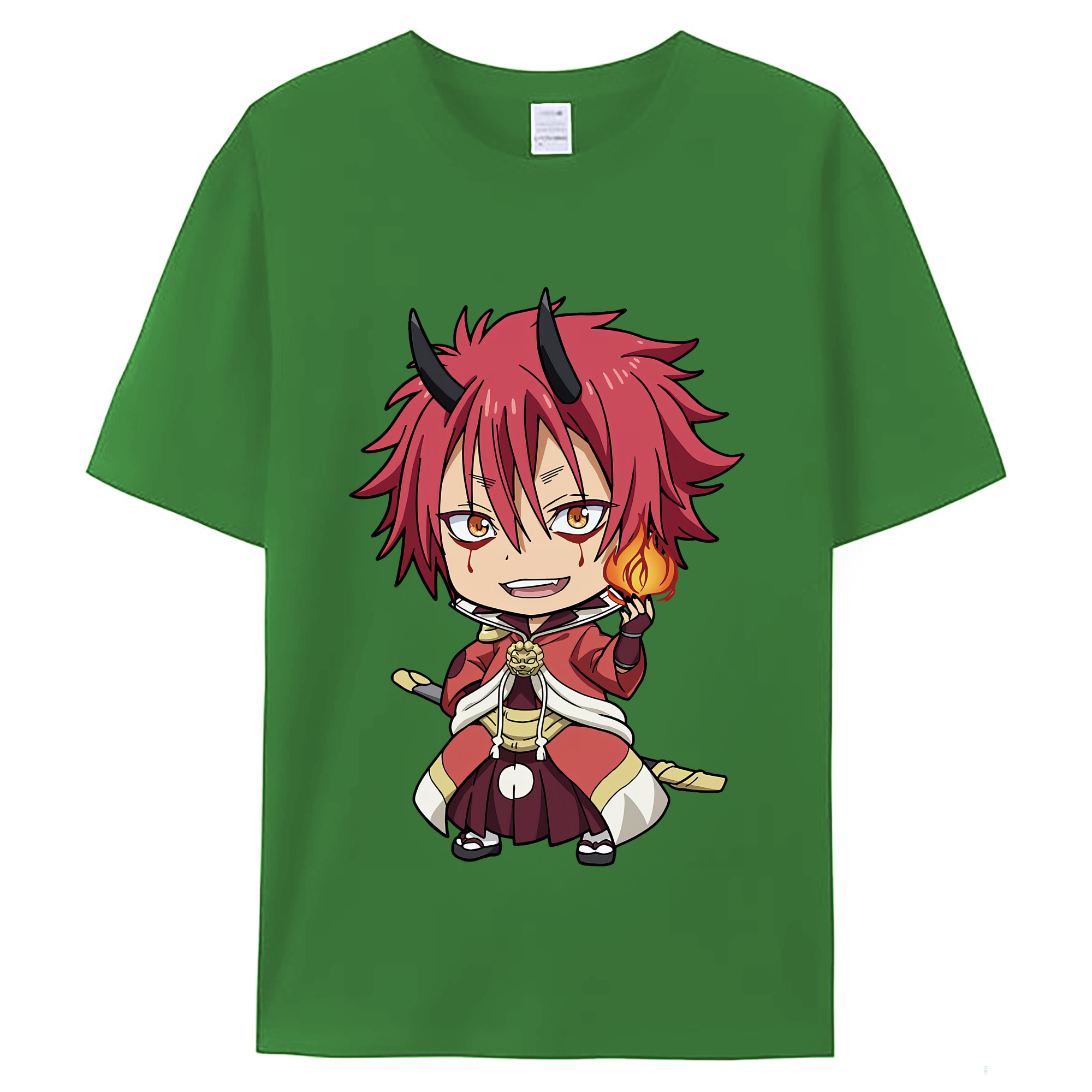 （画像用） 転スラ Regarding Reincarnated to Slime レディースカジュアルプリントTシャツ（綿100％）